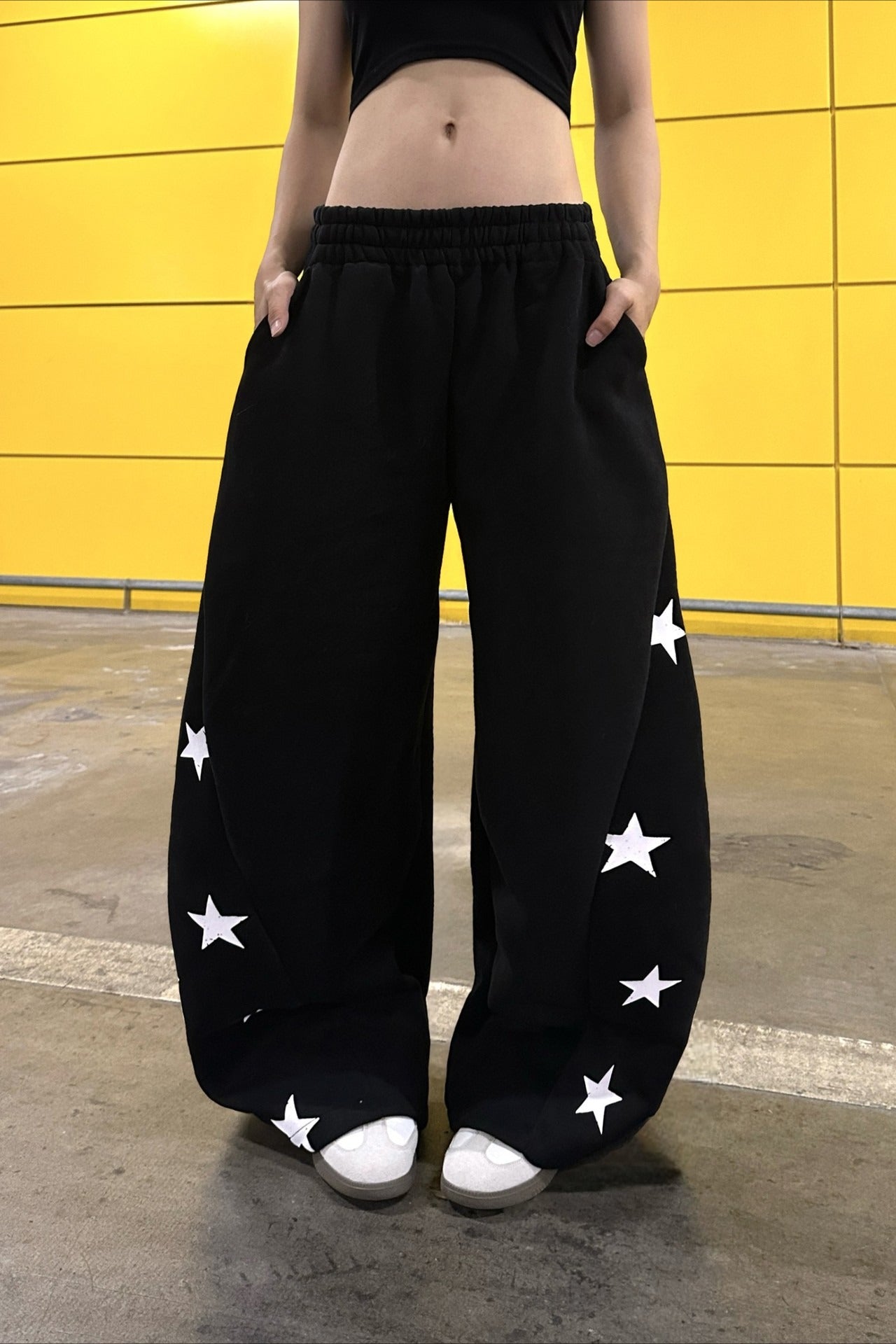 Vintage Colorblock Star Printed Sporty Pants image 5