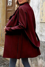 Wool Blend Mid-Length Single Breasted Coat image 6