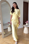 Flowy Elegant Short Sleeve  Skirt Set image 1