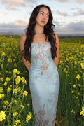 Elegant Floral Print Slim Maxi Dress image 1