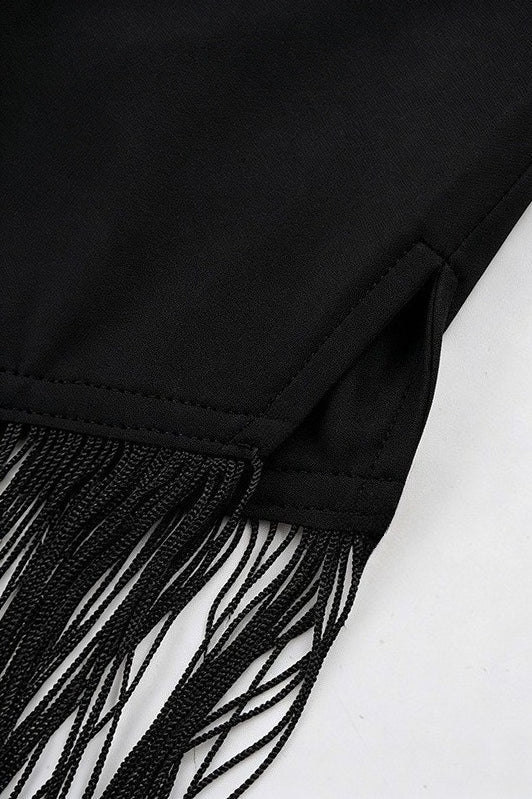 Elegant Asymmetric Tassel Midi Skirt image 6