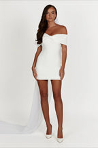 Off-the-shoulder Bodycon Cocktail Dress image 3