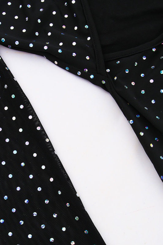 Sequin Cut-Out Tie Back Bodycon Maxi Dress image 4