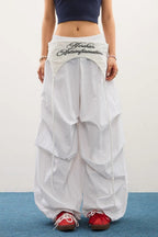 Layered Star Print Loose Cargo Pants image 5