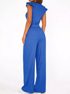 Margot Wide Leg Set detail view styled for Avrienne