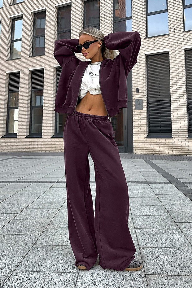 Vintage Hooded Sweatshirt and Jogger Two Piece Set image 1
