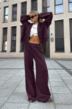 Vintage Hooded Sweatshirt and Jogger Two Piece Set image 1