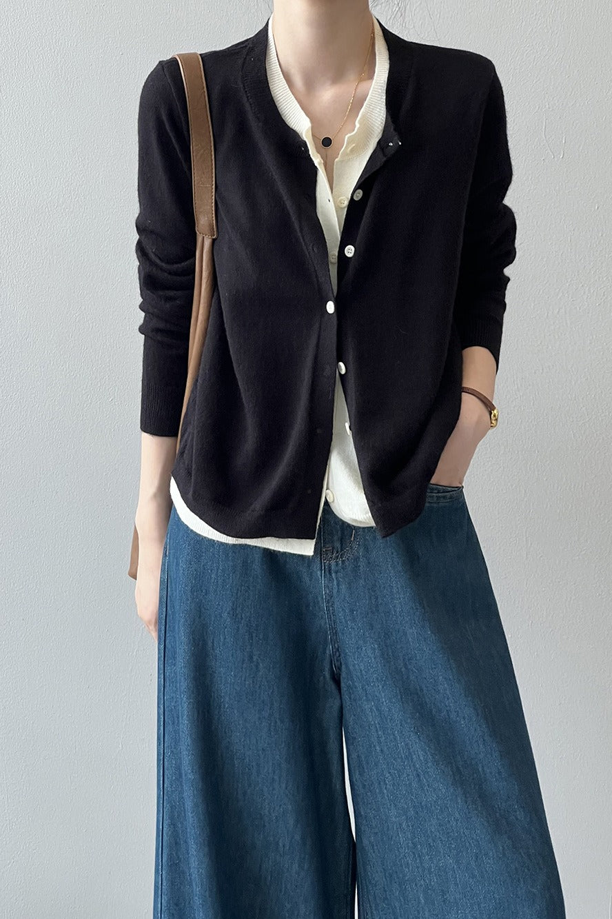 Color Block Layered Cardigan image 11