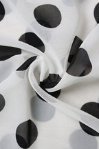 Elegant Halter Polka Dot Maxi Dress image 7