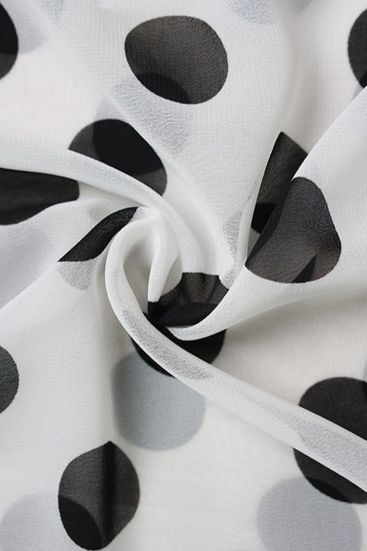 Elegant Halter Polka Dot Maxi Dress image 7