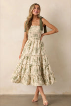 Spaghetti Strap Floral Maxi Boho Dress image 2