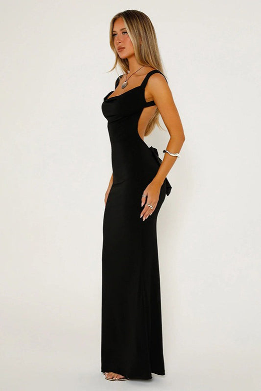 Bow Back Spaghetti Strap Formal Dress image 10
