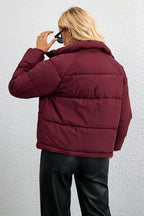 Short Stand Collar Relaxed Puffer Jacket image 11