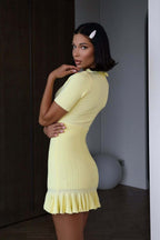 Sweet Ribbed Short Sleeve Mini Dress image 2