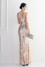 Intricate Beadwork Figure Hugging Gown Formal Dress image 24
