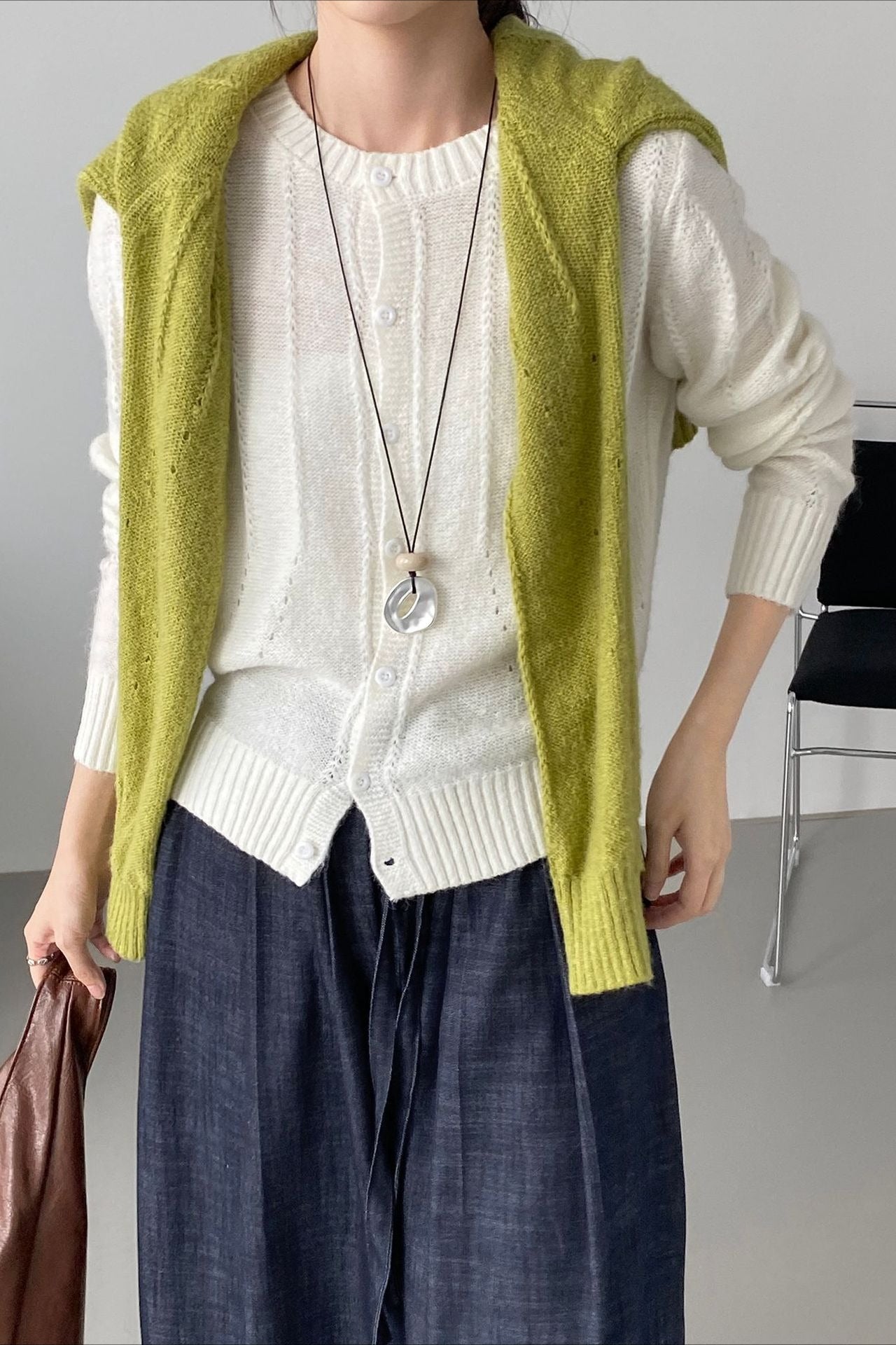 Atmospheric Wool Knit Cardigan image 6