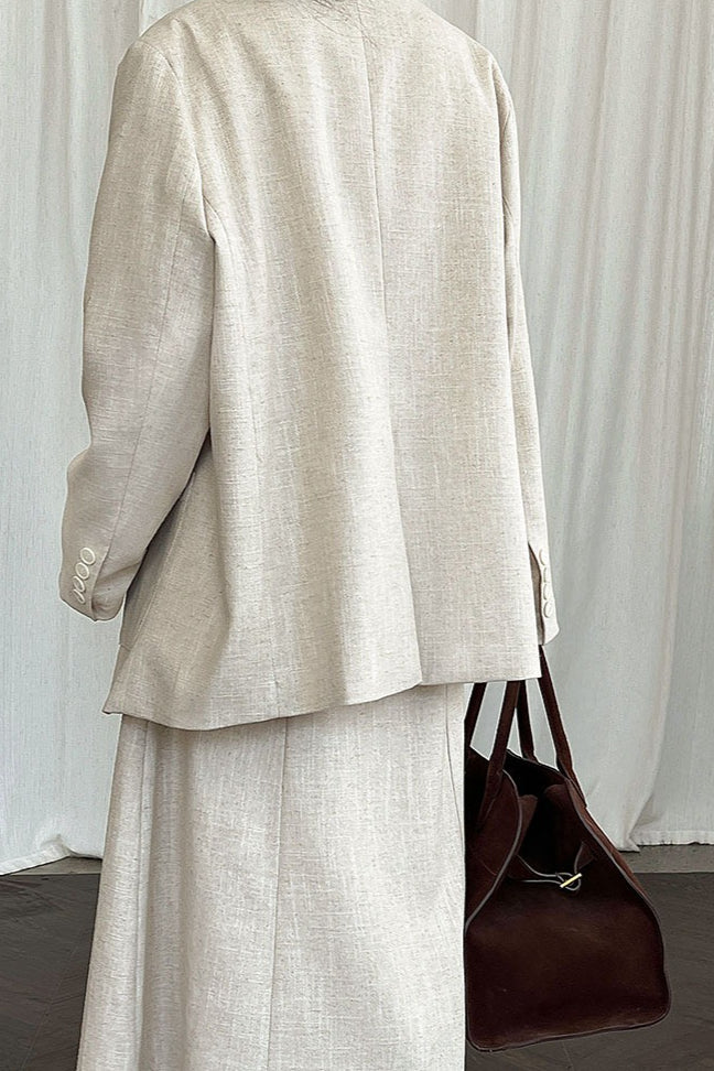 Linen Relaxed Fit Blazer image 8
