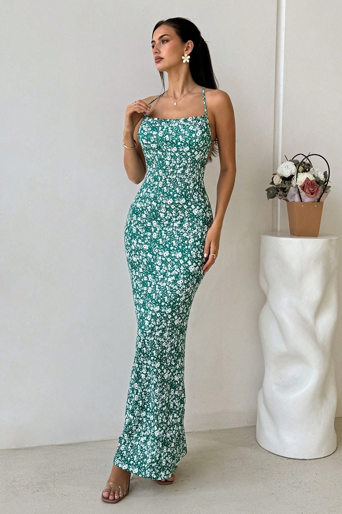 Cami Sweet Open Back Floral Dress image 6