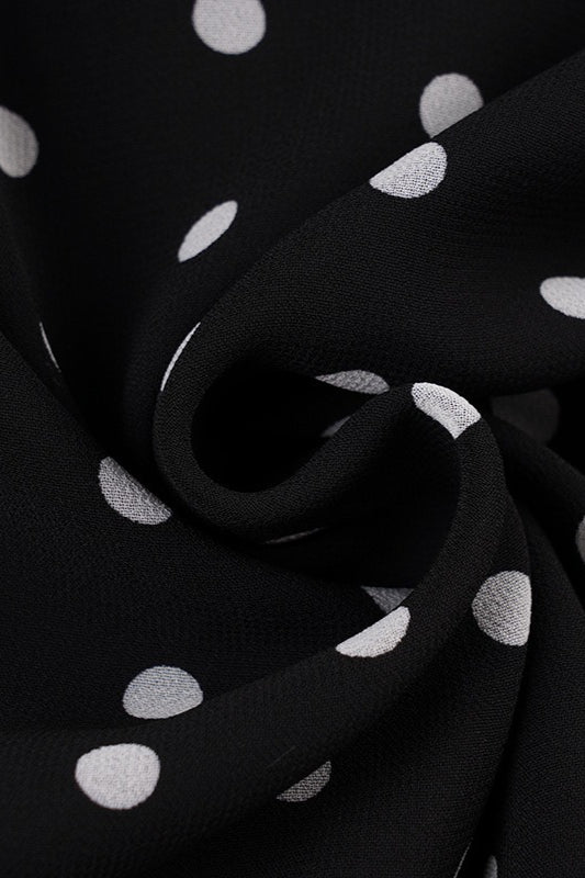 Polka Dot Wrap Tie Midi Skirt image 4