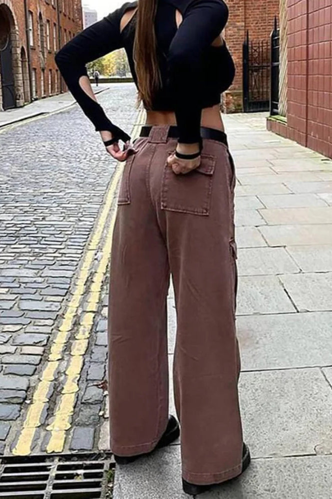 High Waist Loose Denim Jeans image 9