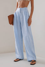 Linen Loose Long Sleeve Pants Two Piece Set image 4