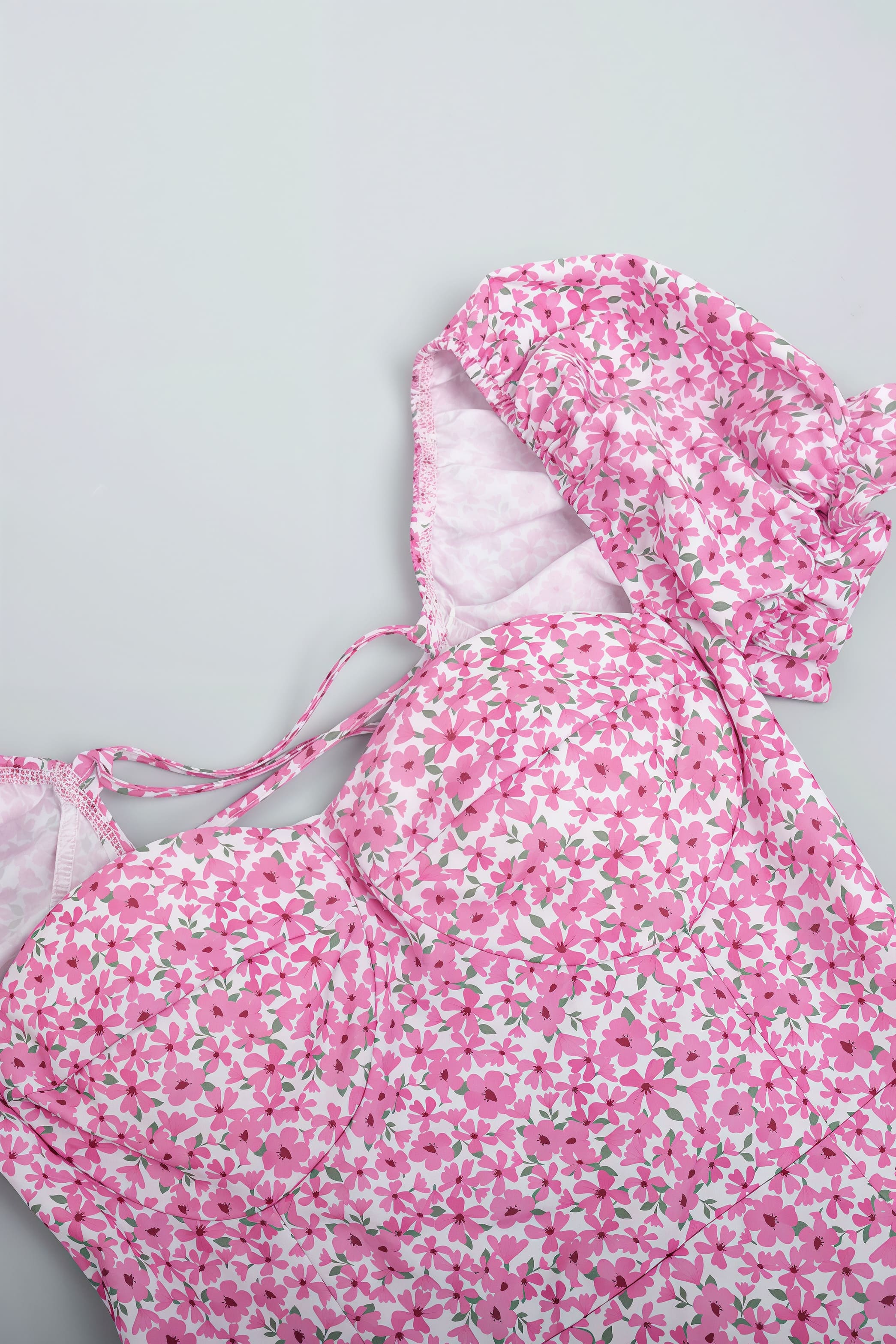 Off Shoulder Floral Slit Midi Dress image 6