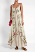 Print Tube Cami Flowy Hem Maxi Dress image 1