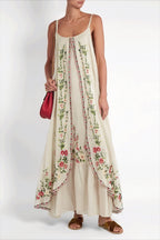 Print Tube Cami Flowy Hem Maxi Dress image 1