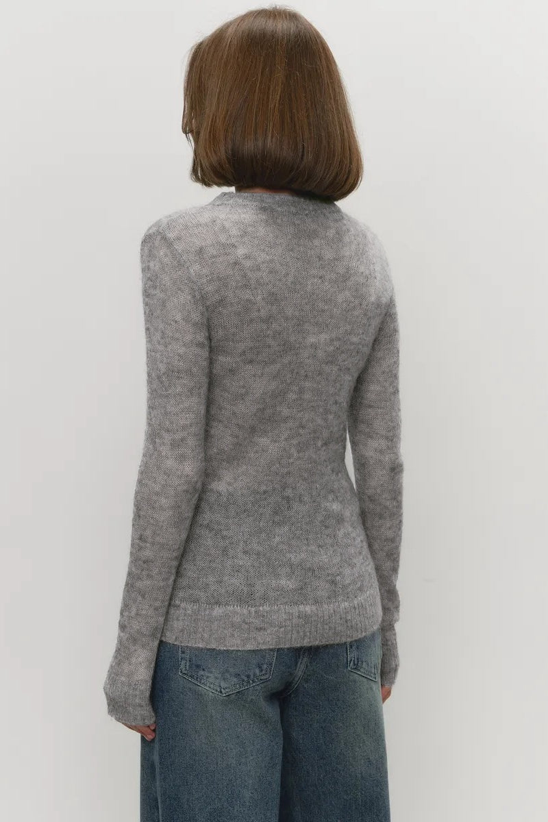 Mohair Round Neck Knit Top image 5