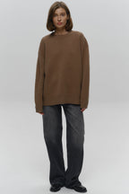 Loose Fit Crew Neck Knit Sweater image 4