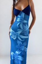 Sexy Print Slim Fit Cami Maxi Dress image 3