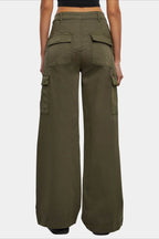 High Waist Drawstring Pocket Cargo Pant image 2