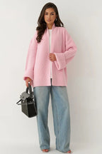 Relaxed Cozy Tie Waist Knit Cardigan image 3