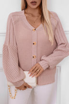 Solid Button Knit Cardigan image 4