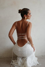Cami Backless Tie Sexy Slim Maxi Dress image 8