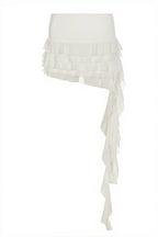 Solid Pleated Ruffle Tie Sash Mini Skirt image 6