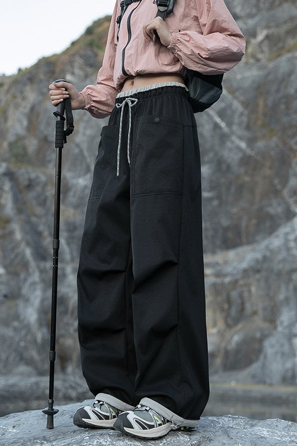 Quick Dry Cargo Wide Leg Cuffed Pants image 4
