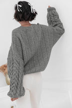 Vintage Chunky Knit Cable Sweater image 12