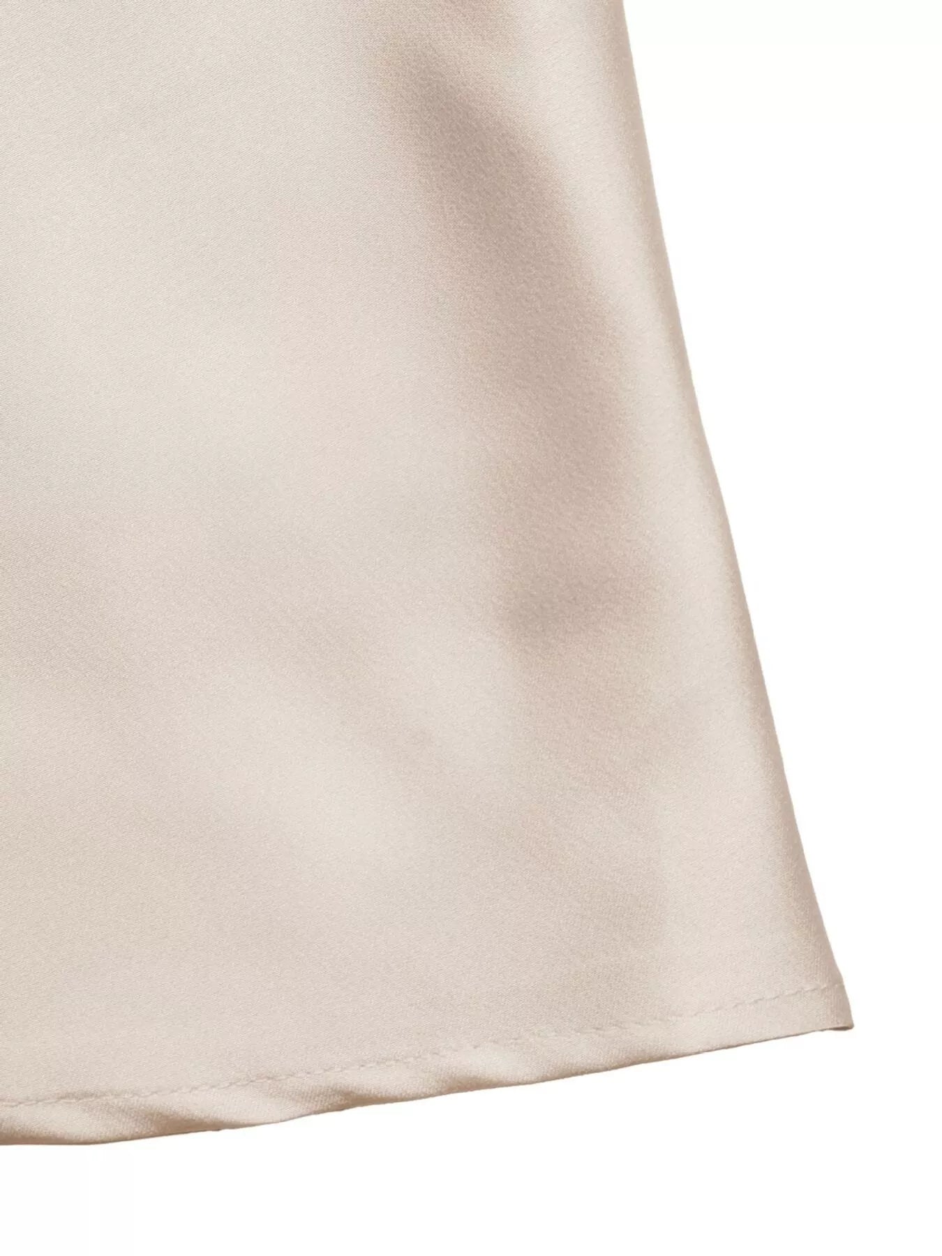 Allegra Satin Maxi Dress detail view styled for Avrienne