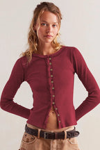 Slim Long Sleeve Ribbed Cardigan image 15