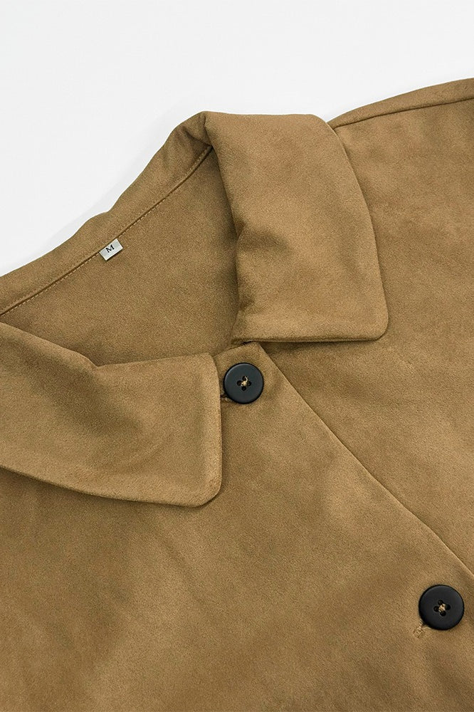 Suede Lapel Vintage Jacket image 8