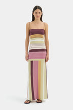 Elegant Floral Cami Tie Waist Bodycon Midi Dress image 4