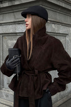 Suede Vintage Long Sleeve Jacket image 7