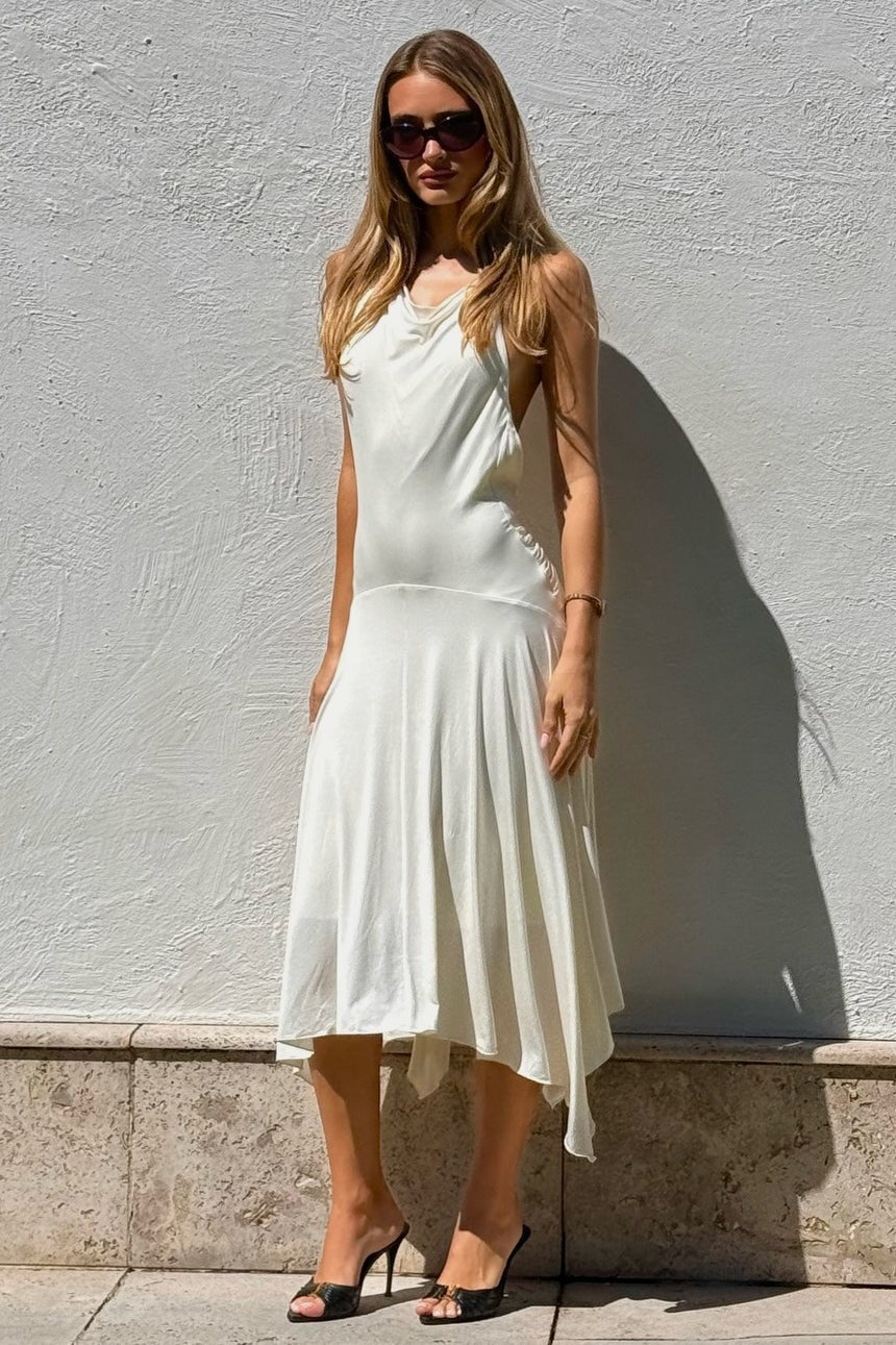 Casual A-Line Halter Maxi Dress image 5