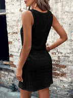 Rosalie Eyelet Dress detail view styled for Avrienne