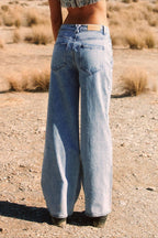 Fringe Chain Detail Denim Jean image 5