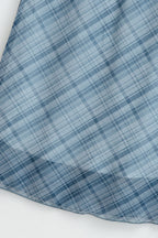 High Waist Contrast Plaid Bodycon Skirt image 4