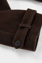 Brown Wool Blend Double Breasted Jacket image 6