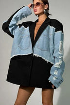 Loose Fit Summer Denim Coat image 1