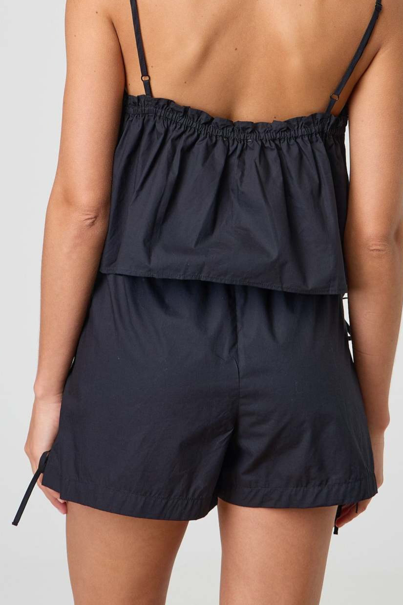 Stripe Bow Elastic Waist Casual Shorts image 7